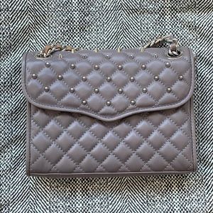 Grey Studded Crossbody